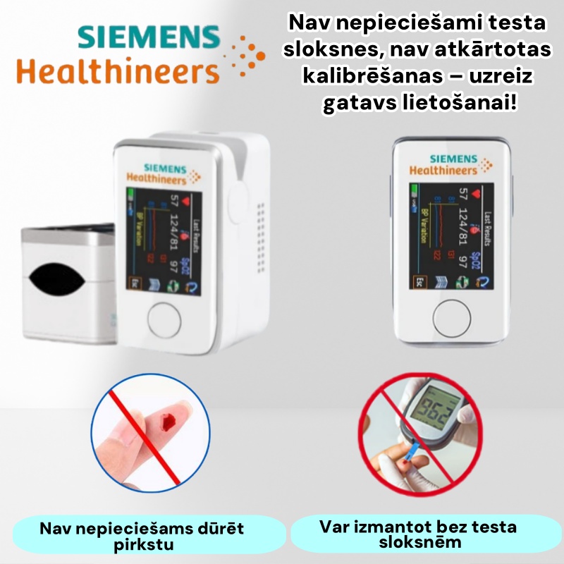 Bezsāpju, bez adatas mājas glikozes mērīšana – inteliģenta un dinamiska