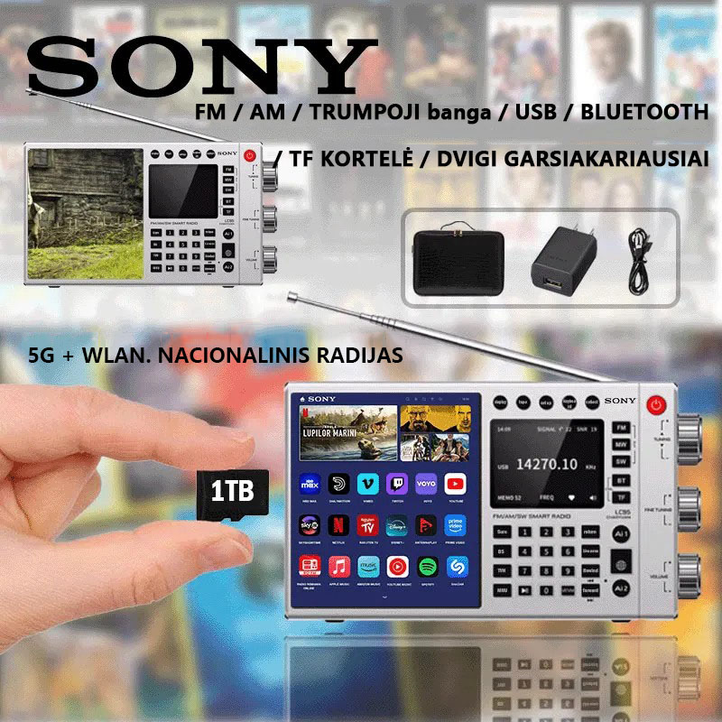 Nauja „Sony“ transliacija (filmas internetu, muzika internete, televizijos kanalas, transliacija)