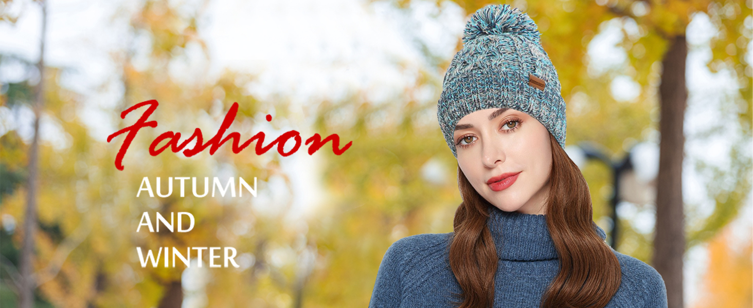 Winter Warm Beanie Hat Scarf and Touchscreen Gloves Set