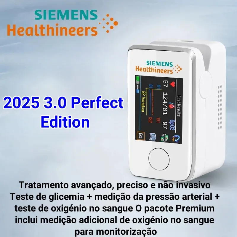 Medidor de glicose no sangue multifuncional portátil não invasivo Siemens 2025🎉