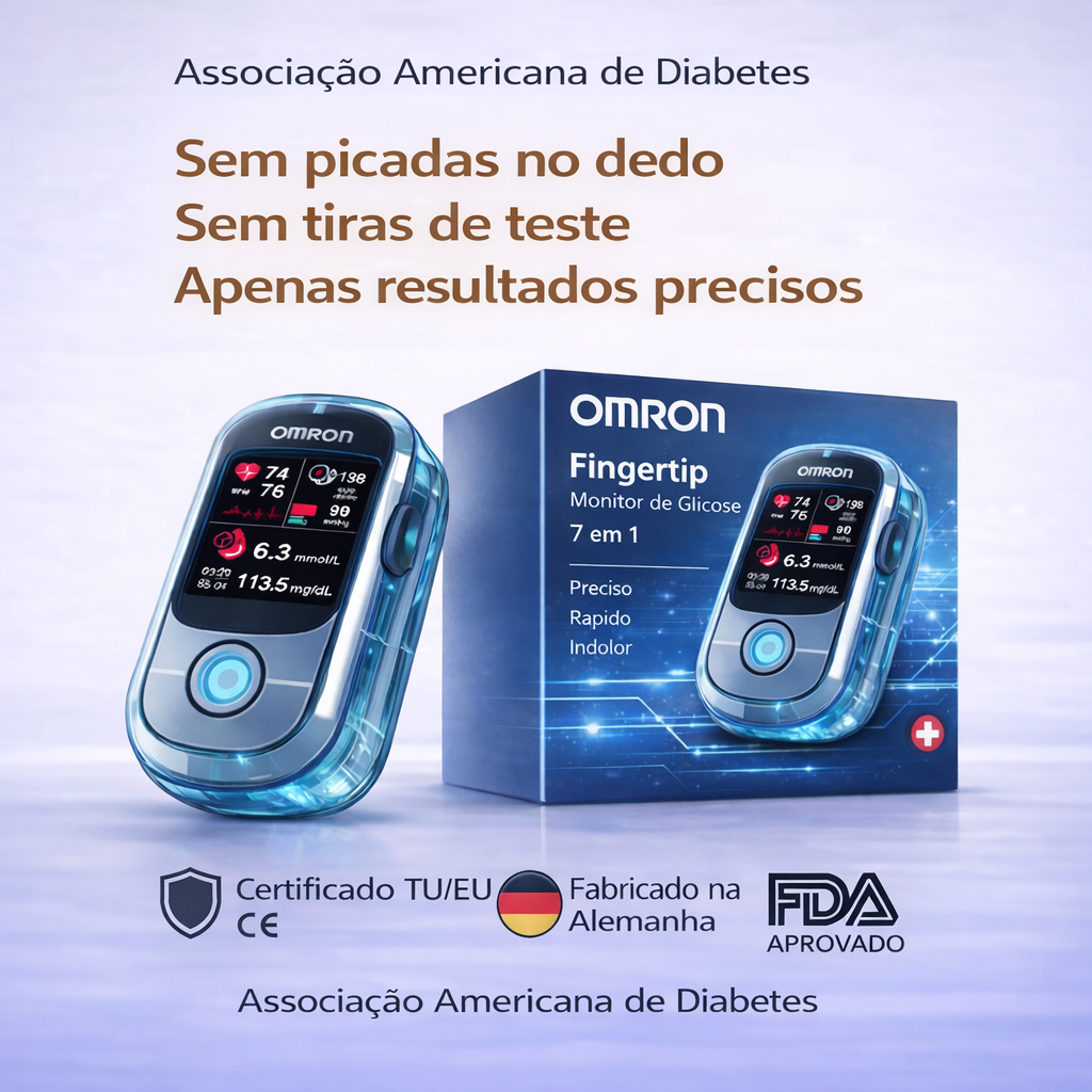 🔥 Acabaram-se as agulhas e a dor! | Medidor de Glicose Sanguínea Não Invasivo Omron™ – Monitorização fácil e precisa da glicemia, onde quer que esteja 🔥