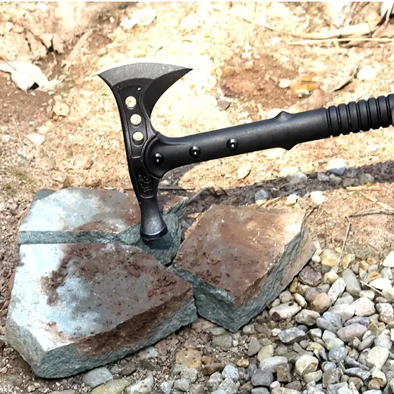 tactical survival axe, tactical survival axe portable camping hatchet with nylon sheath for outdoor hiking emergency birthday gifts christmas gifts details 5