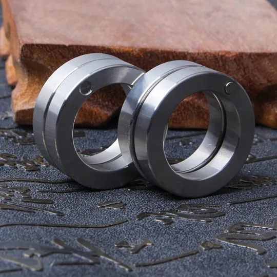 💥【50% de desconto por tempo limitado!】👊Anel dobrável giratório para exterior em aço inoxidável