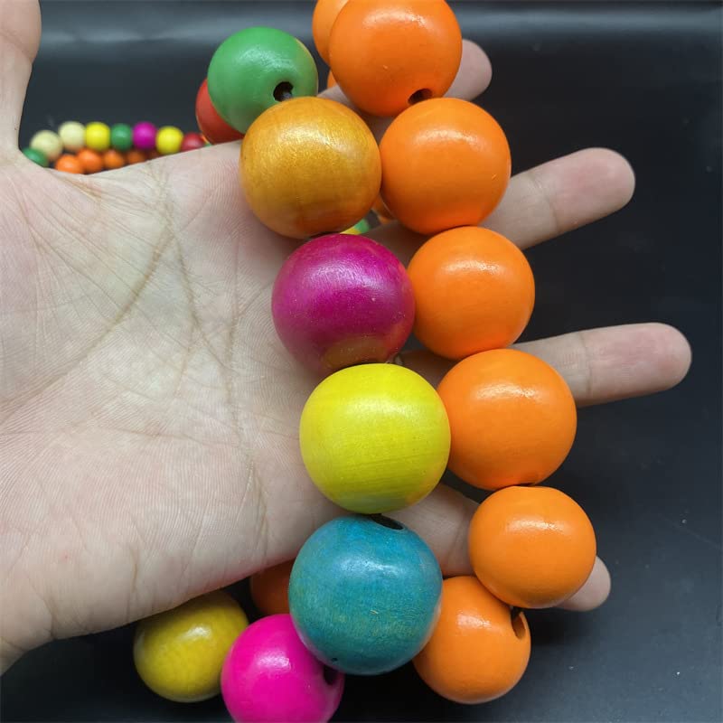 📿Colier mare, cu margine din lemn, cu lanț, șoc gros de mireasă, șoc boho