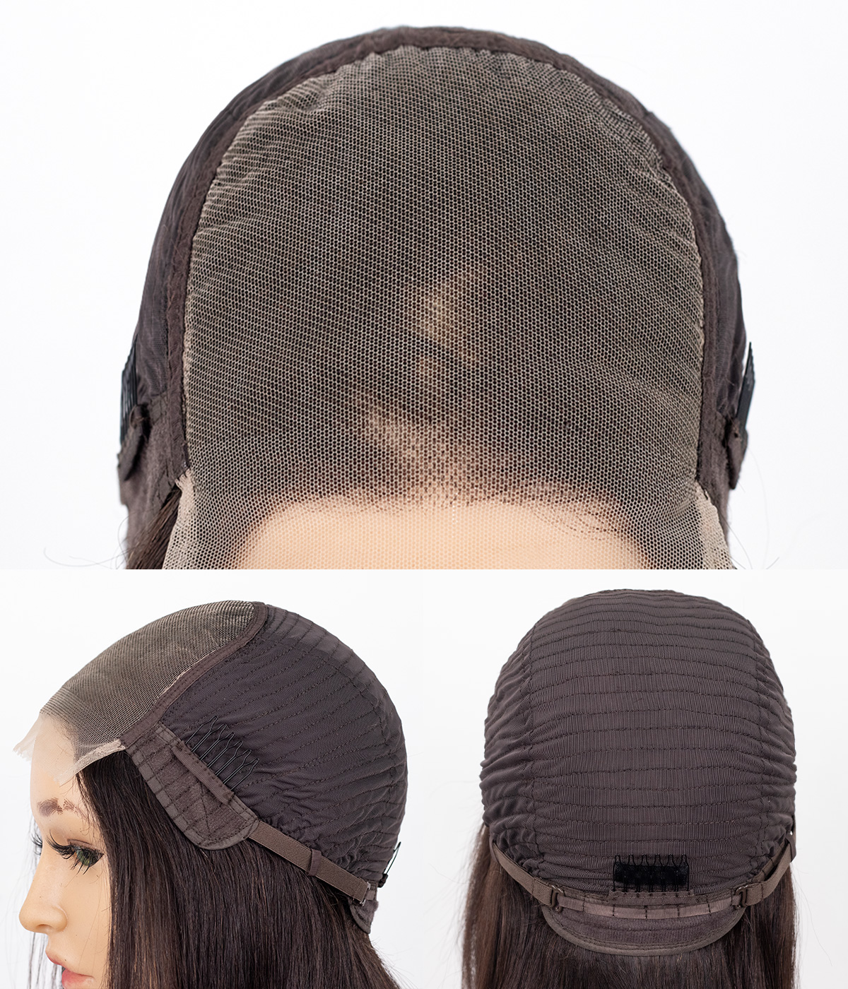 Natural Black Remy Human Hair Lace Front Wig | Short Bob Hairstyle | Bleached Knots