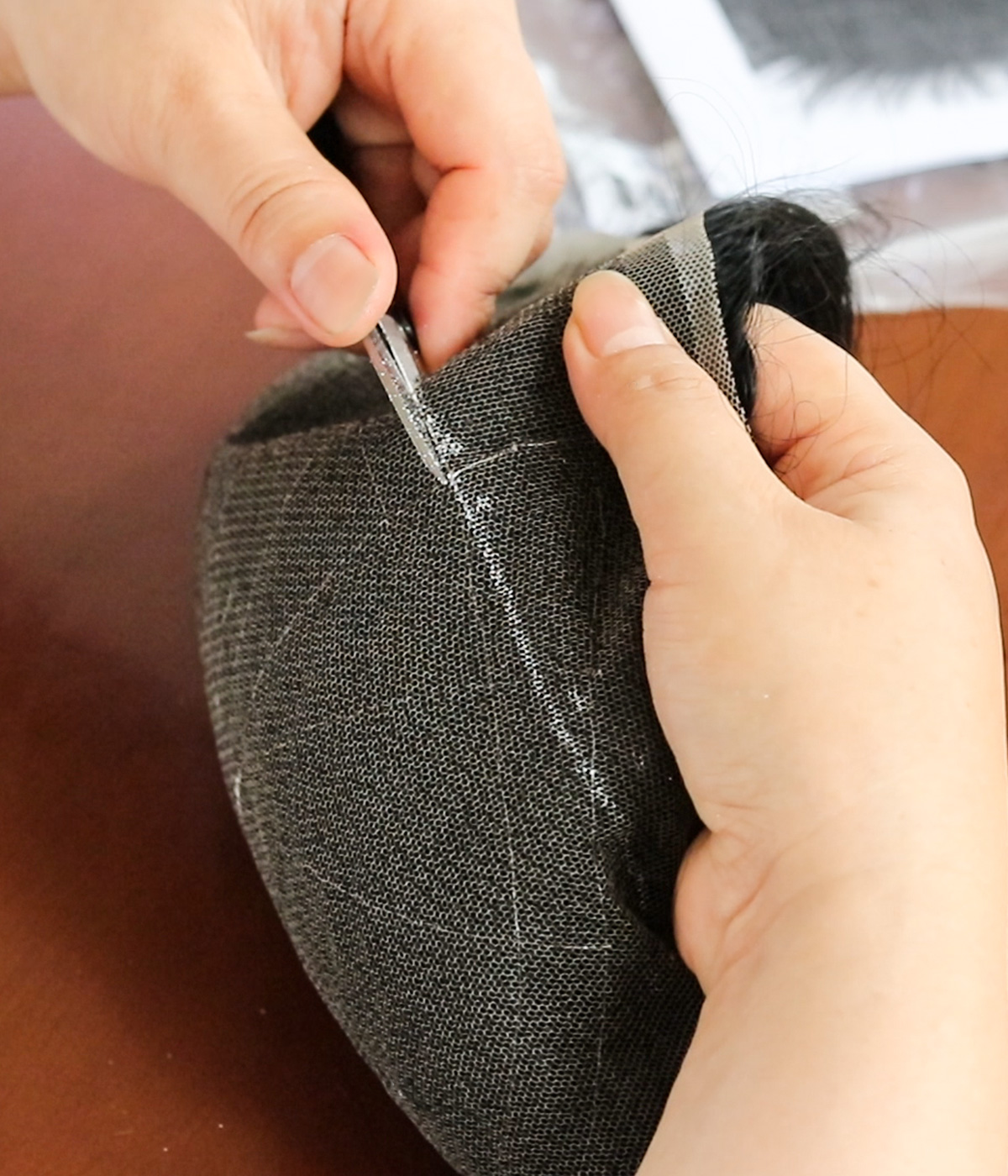 Men's hair system base Pre-cut