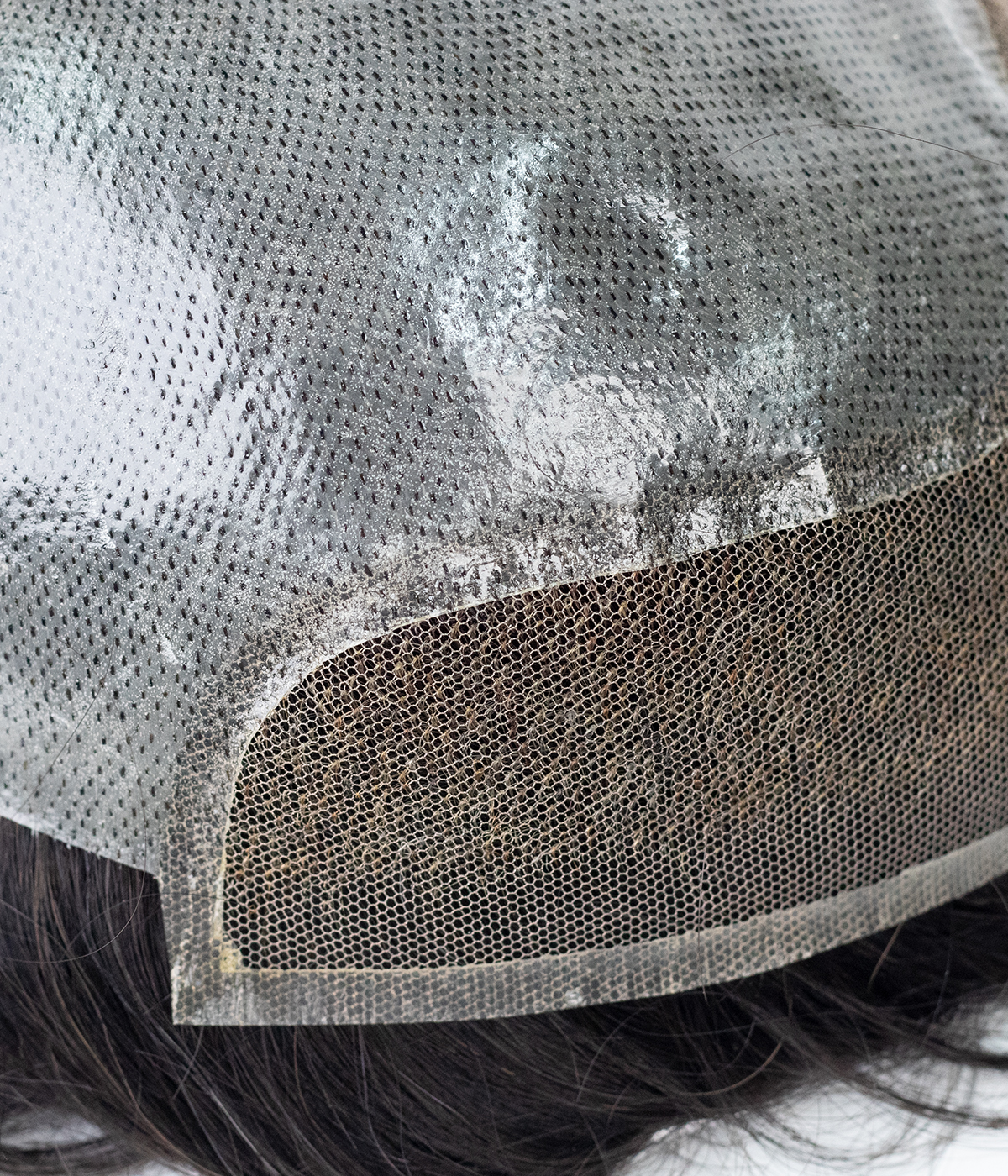 PRACTICE MEN HAIR SYSTEMS - Ominilace- 8"x10" Lace Hair System For Men | Natural Hairline