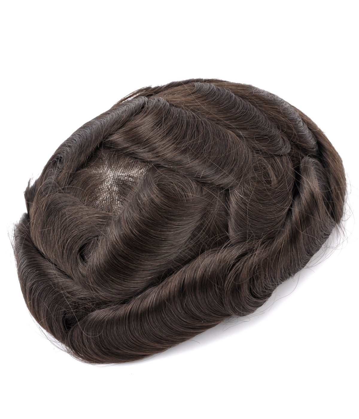 GOODYARDHAIR INJECTION HAIR SYSTEM MEDIUM LENGTH MEN HAIRSTYLE | 0.06-0.08MM FULL SKIN with 8 inches hair 