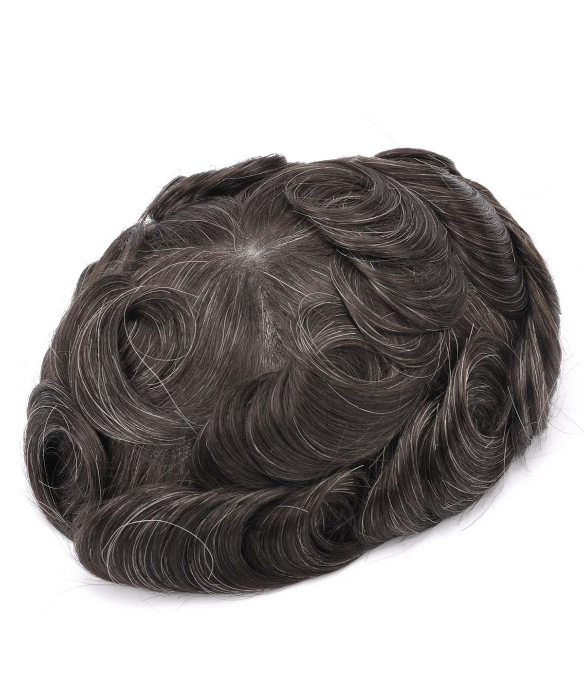 GOODYARDHAIR INJECTION HAIR SYSTEM MEDIUM LENGTH MEN HAIRSTYLE | 0.06-0.08MM FULL SKIN with 8 inches hair 