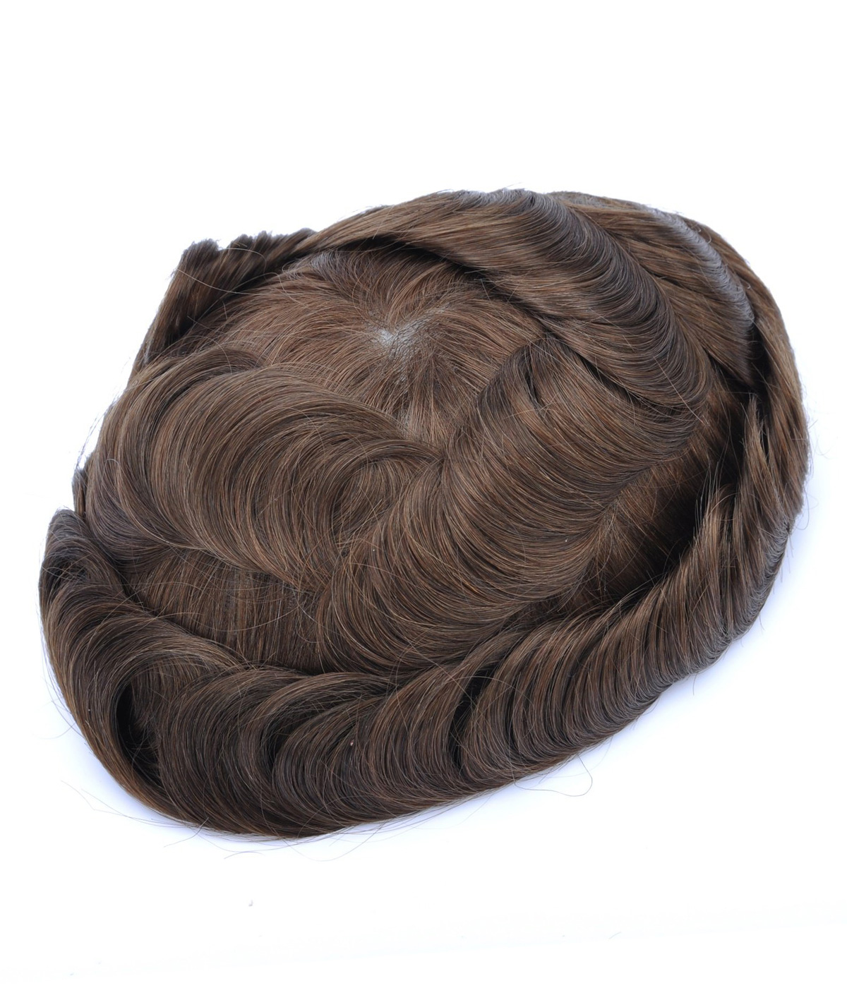 GOODYARDHAIR INJECTION HAIR SYSTEM MEDIUM LENGTH MEN HAIRSTYLE | 0.06-0.08MM FULL SKIN with 8 inches hair 