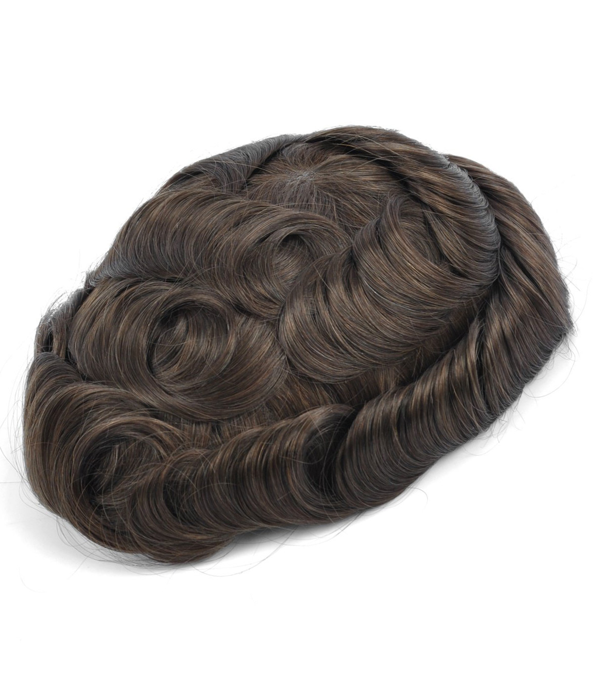 GOODYARDHAIR INJECTION HAIR SYSTEM MEDIUM LENGTH MEN HAIRSTYLE | 0.06-0.08MM FULL SKIN with 8 inches hair 