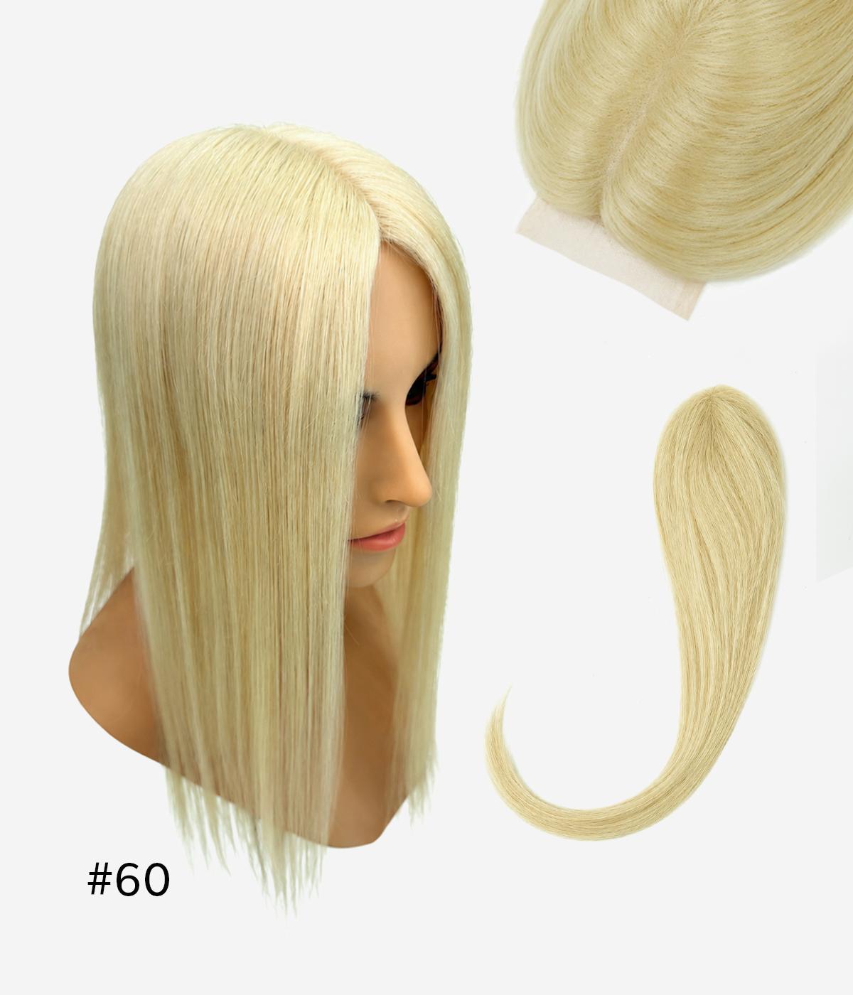 3''x5'' Lace Crown Closure | Lightweight Mesh Integration | Best for Fine Hair