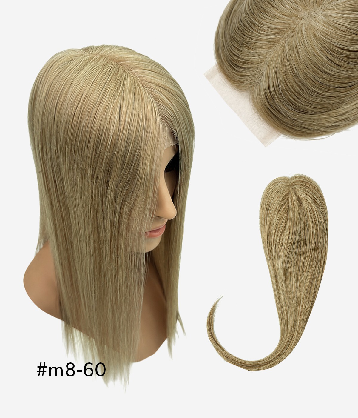 3''x5'' Lace Crown Closure | Lightweight Mesh Integration | Best for Fine Hair