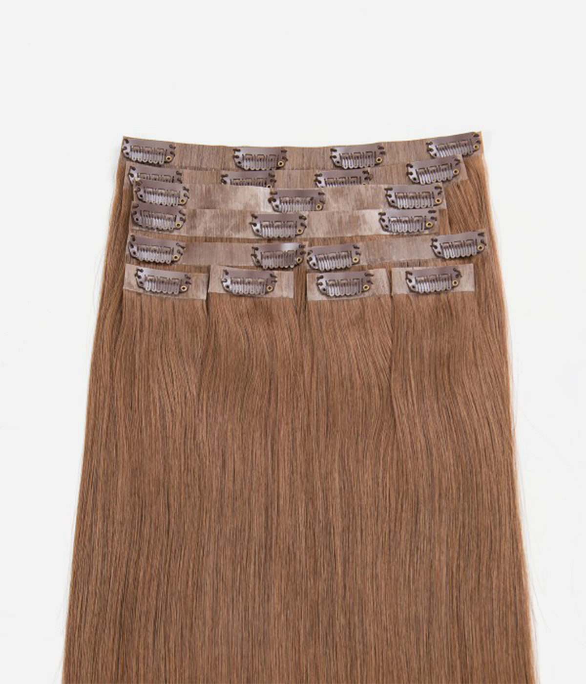 18" 160G 10 Pieces Invisible Clip-in Human Hair Extensions