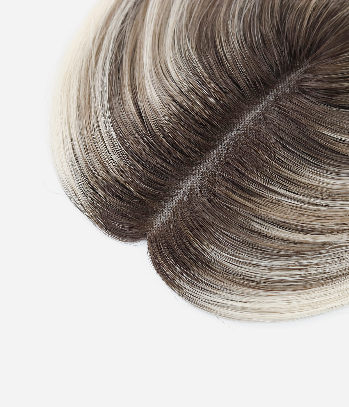 Upgraded 3''x 5'' Bead-In Topper | Flat Top Mono Base | Natural Hairline Bead Installation Hair Topper