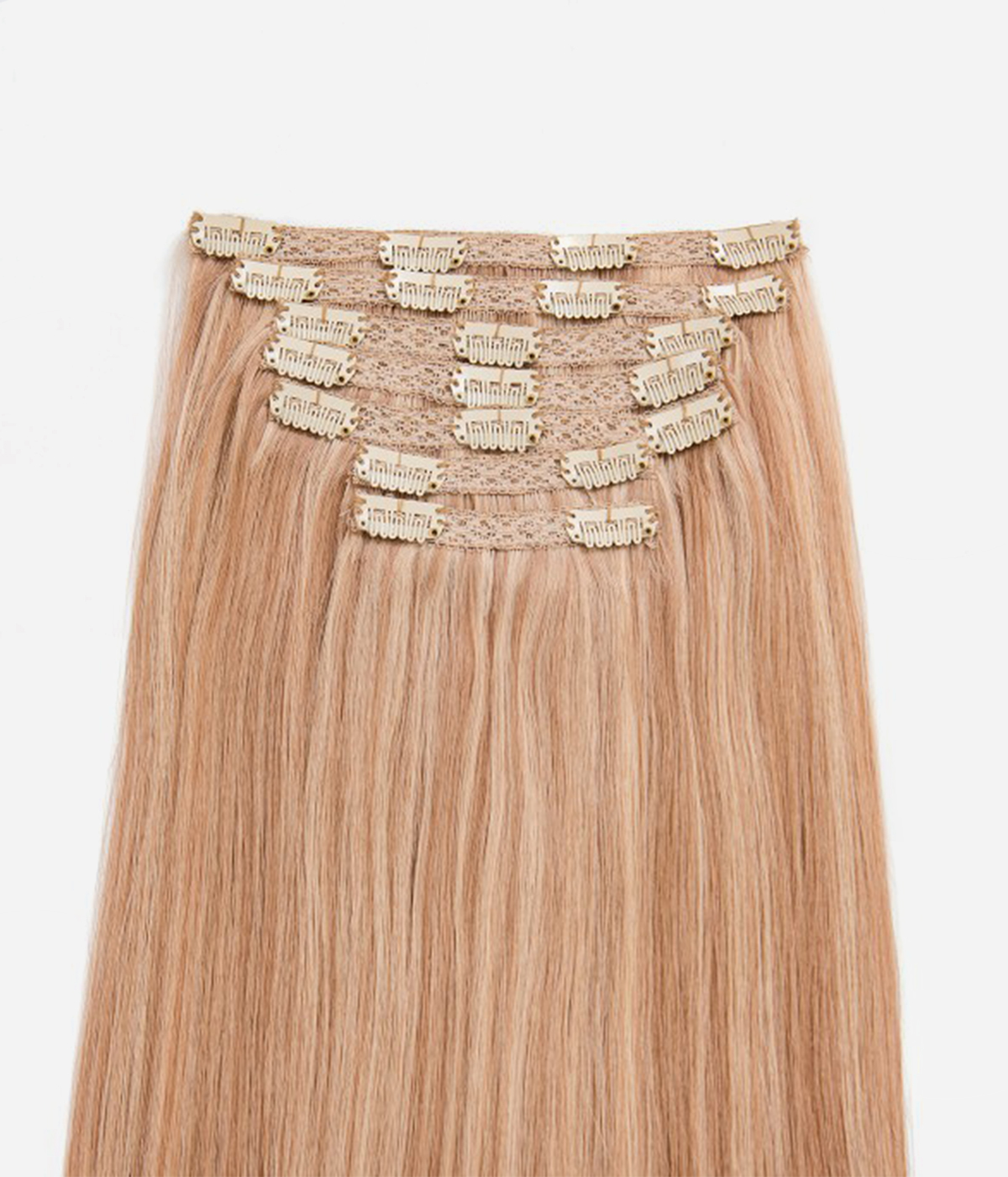 16" 140G 7 Pieces Classic Clip-in Remy Human Hair Extensions