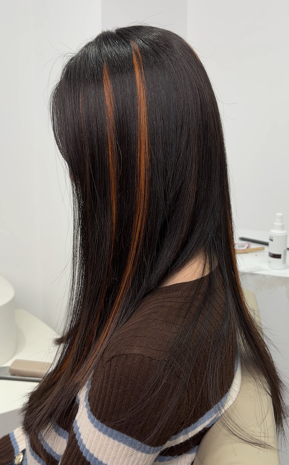 Bead-in Topper with Nano Ring hair extensions