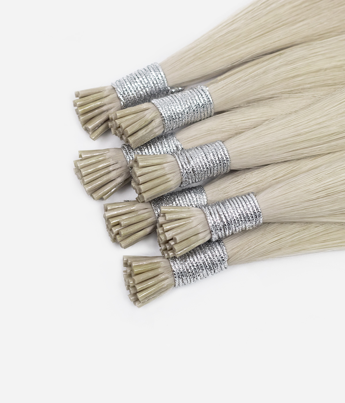 Delux Keratin Fusion I tip Bonded 100% Virgin Human Hair Extensions for pro 20g(0.8g/strand)