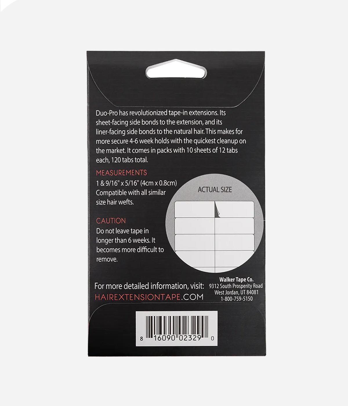 WALKER  DUO-PRO - HAIR EXTENSION  TAPE  120PC/BAG