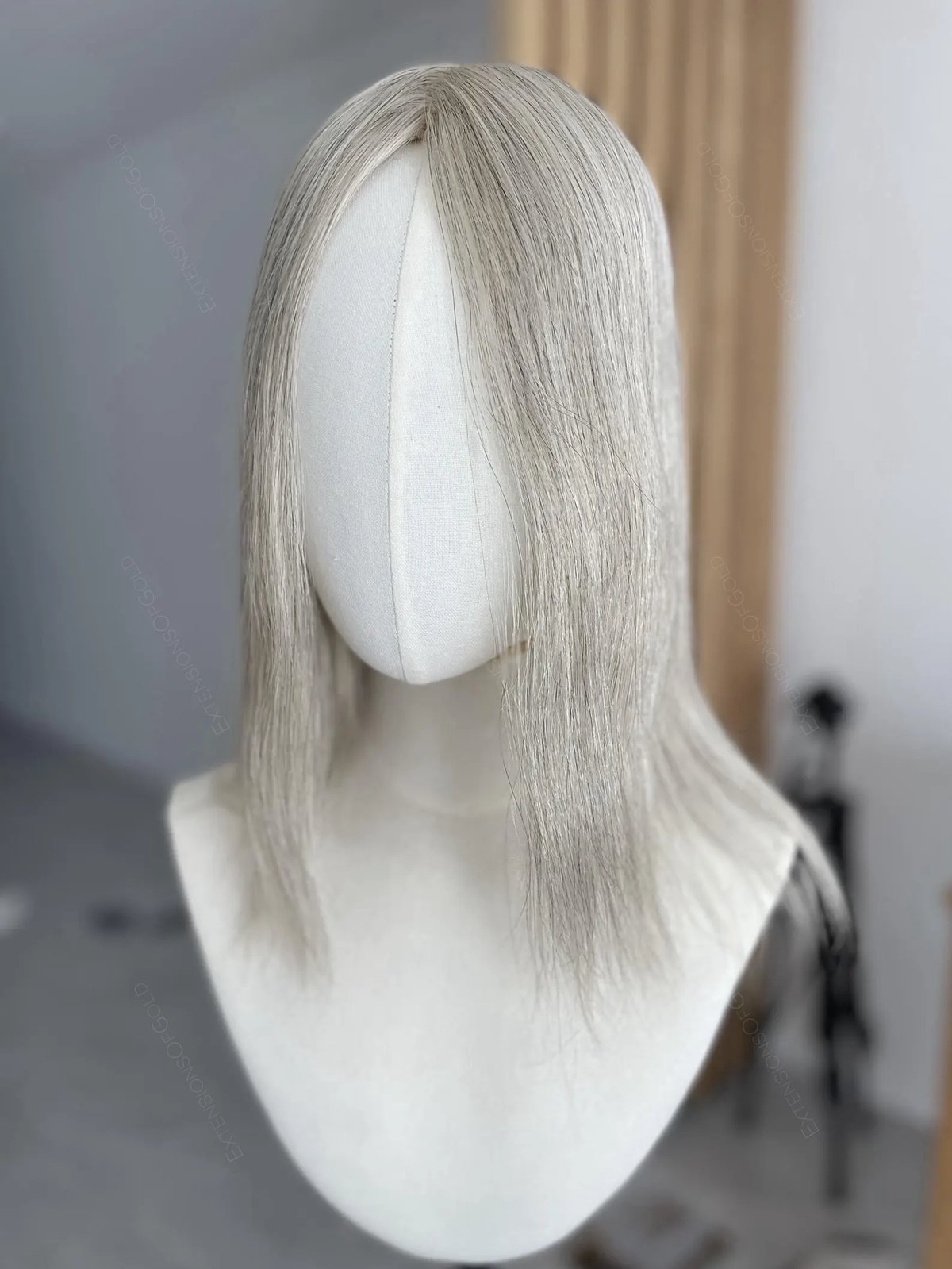 Grey hair topper