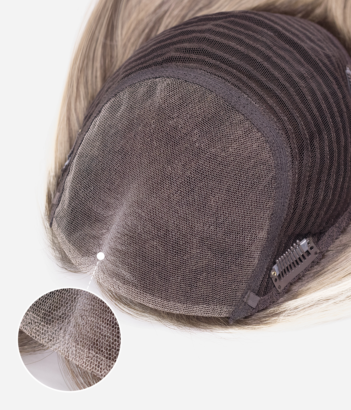  8.5" x 9" Closed Lace Human Hair Topper | Breathable Base | Low Density | Salon-Ready Design