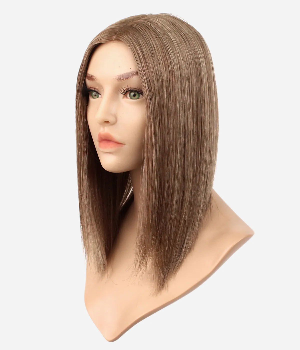 6"x7“ Mono Top Remy Human Hair Topper | Free Hair Parting | Breathable Base