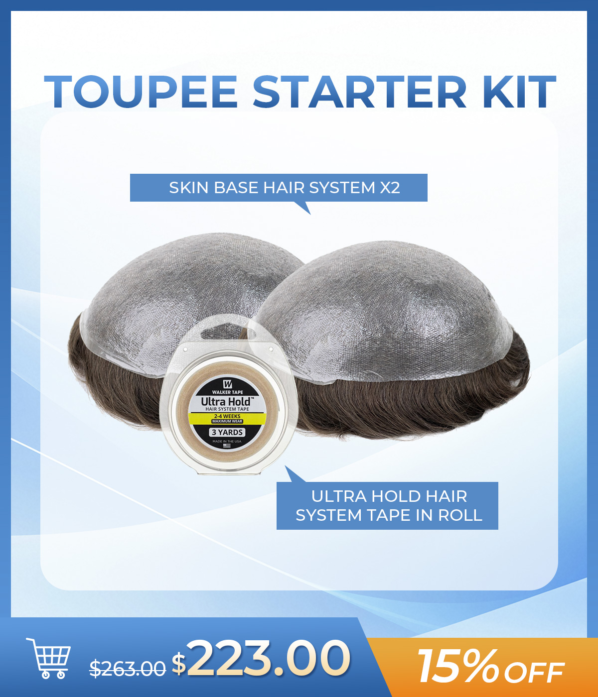 Hair System Starter Kit Package I | Skin Hair System Plus Tools