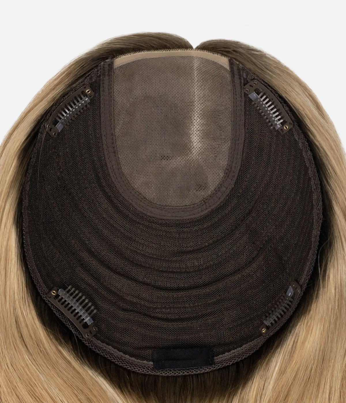 7" x 8"  Mono Top Human Hair Topper | With Pre-cut Layers | Free Hair Parting