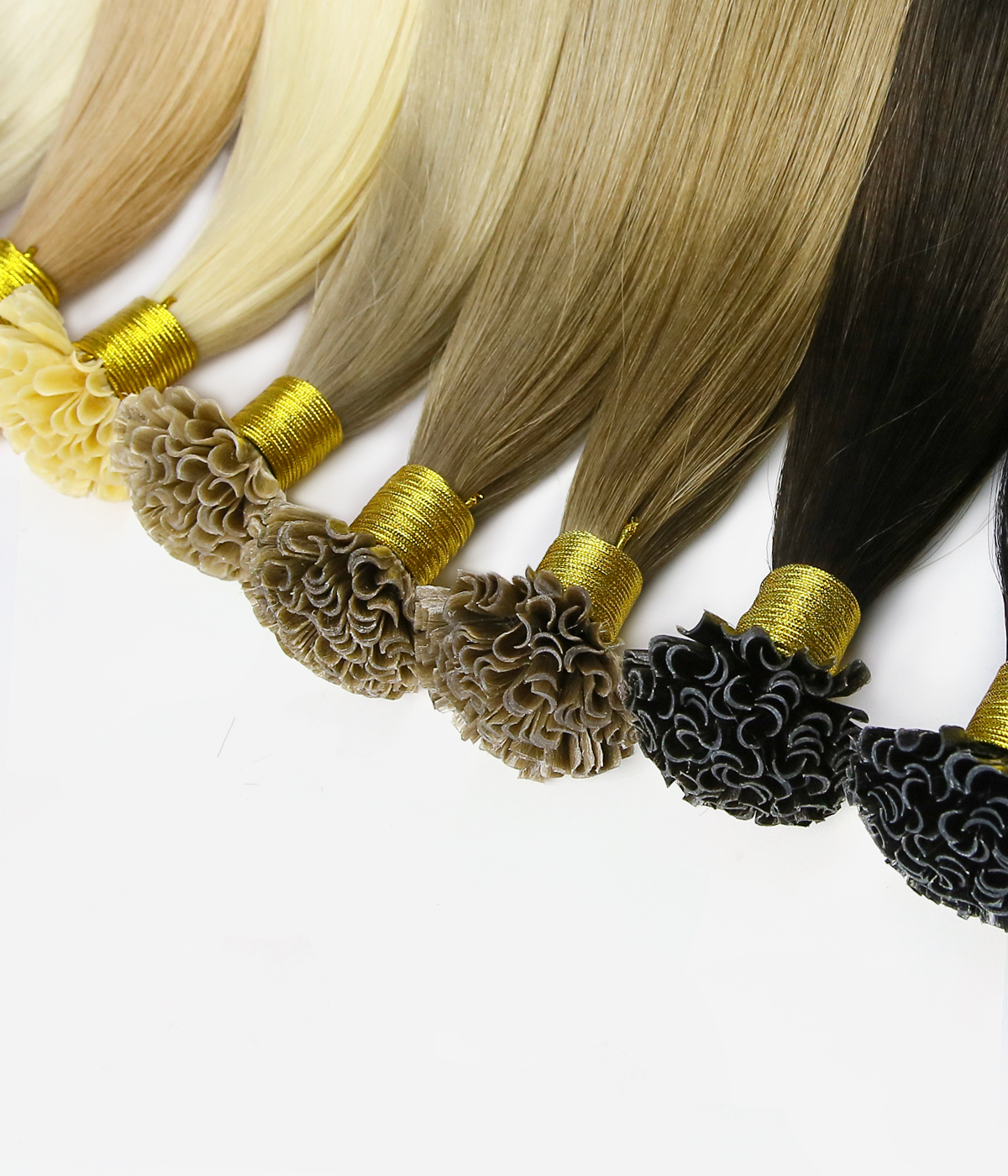 Delux Keratin Fusion U tip Bonded 100% Virgin Remy Human Hair Extensions for pro 100g