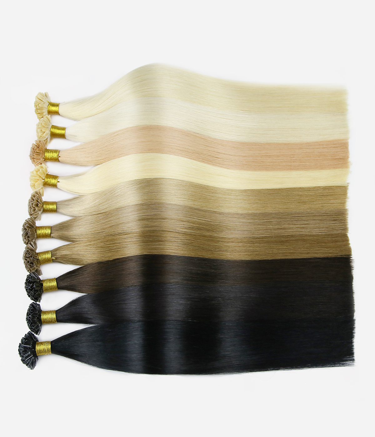 Delux Keratin Fusion U tip Bonded 100% Virgin Remy Human Hair Extensions for pro 100g