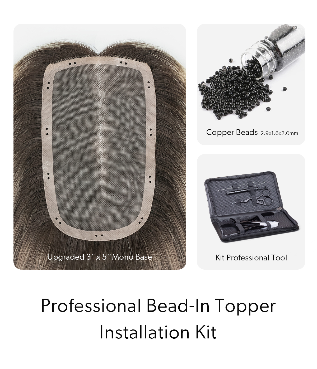 Professional Upgrade 3''x 5'' Mono Base Bead-In Topper Start Kit
