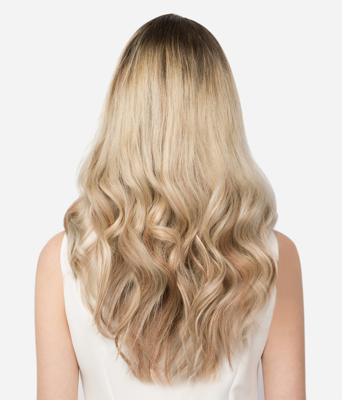 16" 140G 10 Pieces Invisible Clip-in Remy Human Hair Extensions