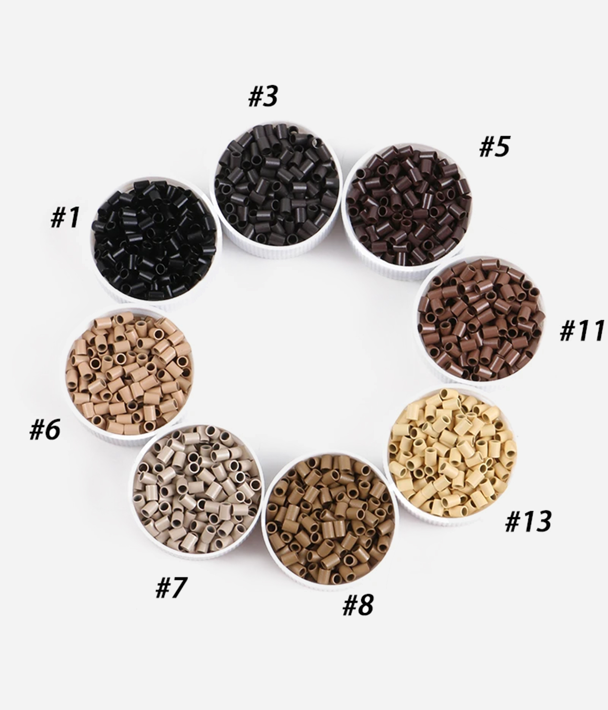 Hair Extension Copper Micro Rings 3.0x2.4x4.0mm