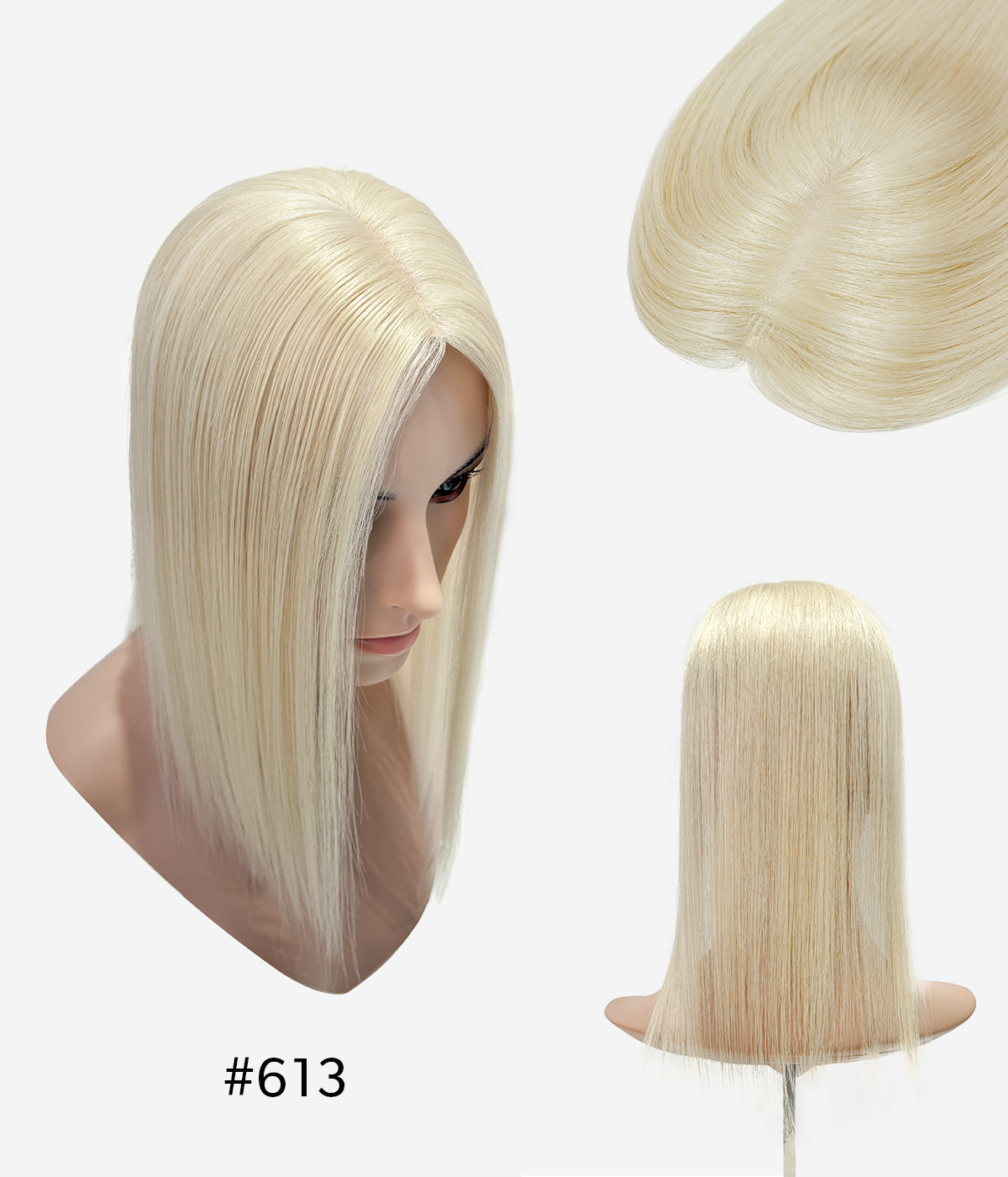 7"x9" Skin Base Human Hair Women's Hair System | Low Density