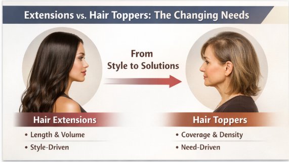 Hair Extensions VS. Hair Topper