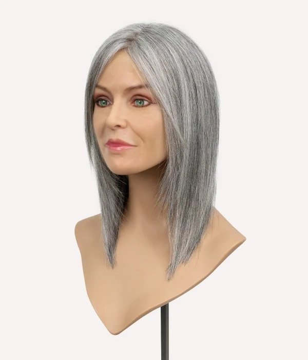 Grey hair topper