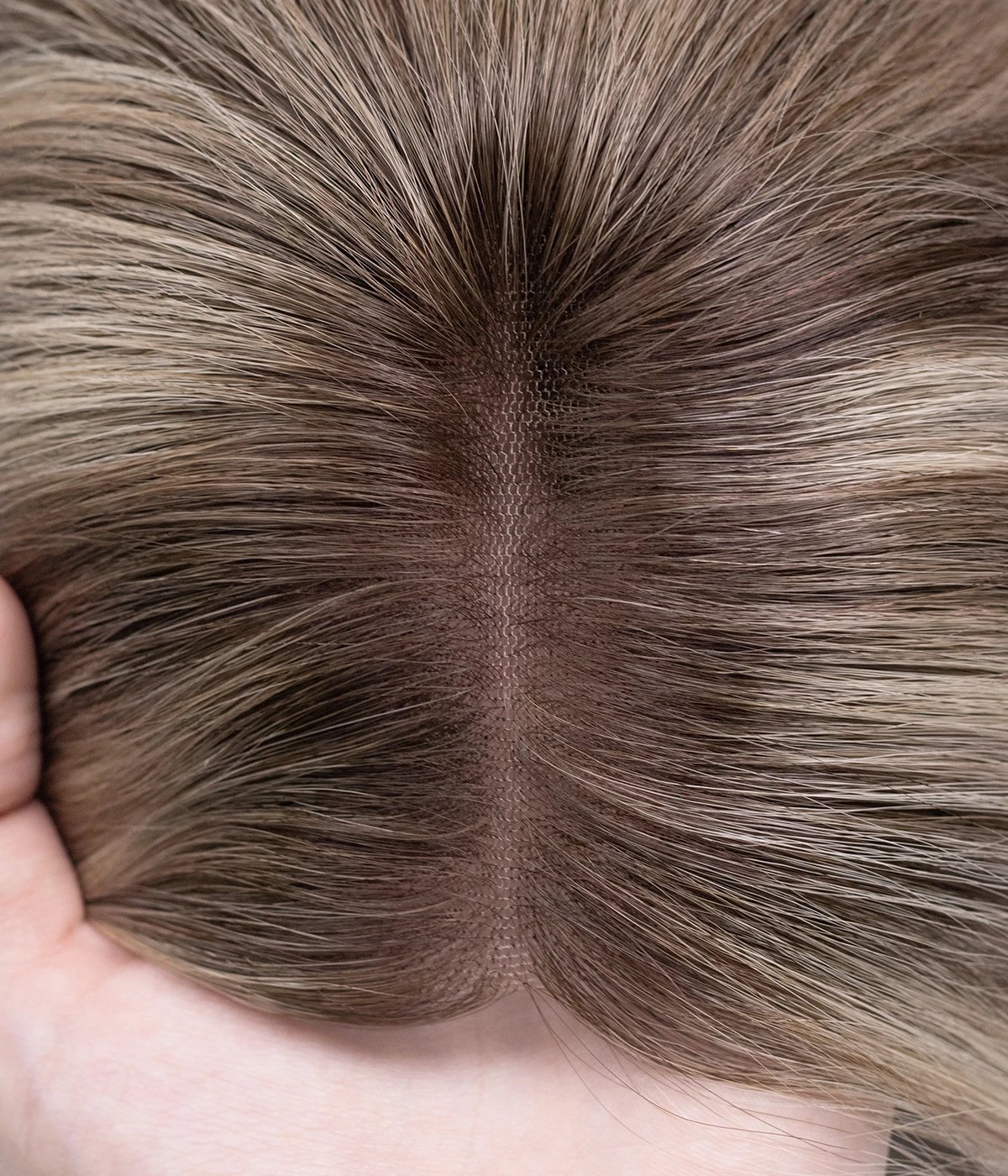 8.5" x 9" No-Trim Lace Human Hair Topper