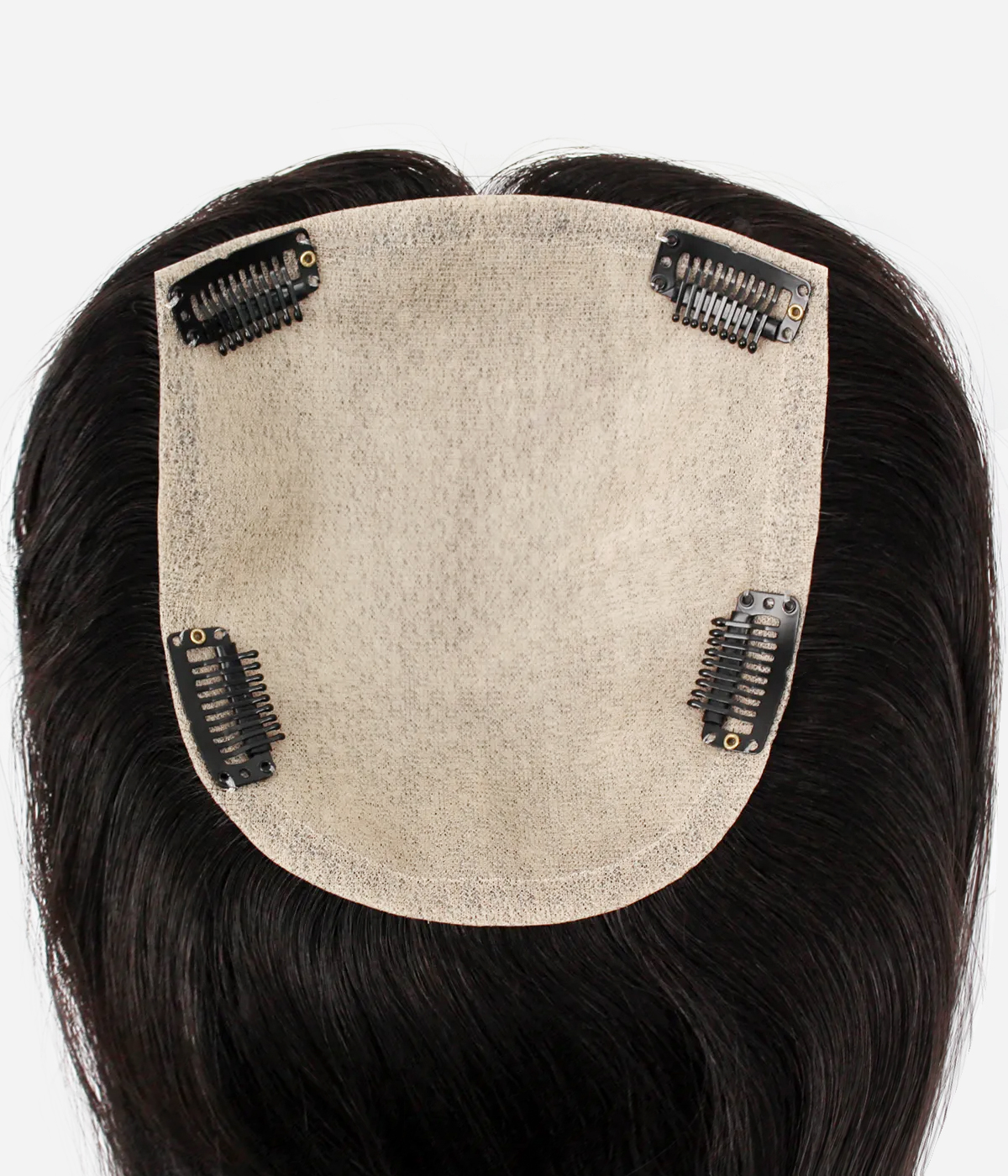  5.5" x 6" Full Skin Base Remy Human Hair Topper | Medium Density | Natural Looking Hair Parting 