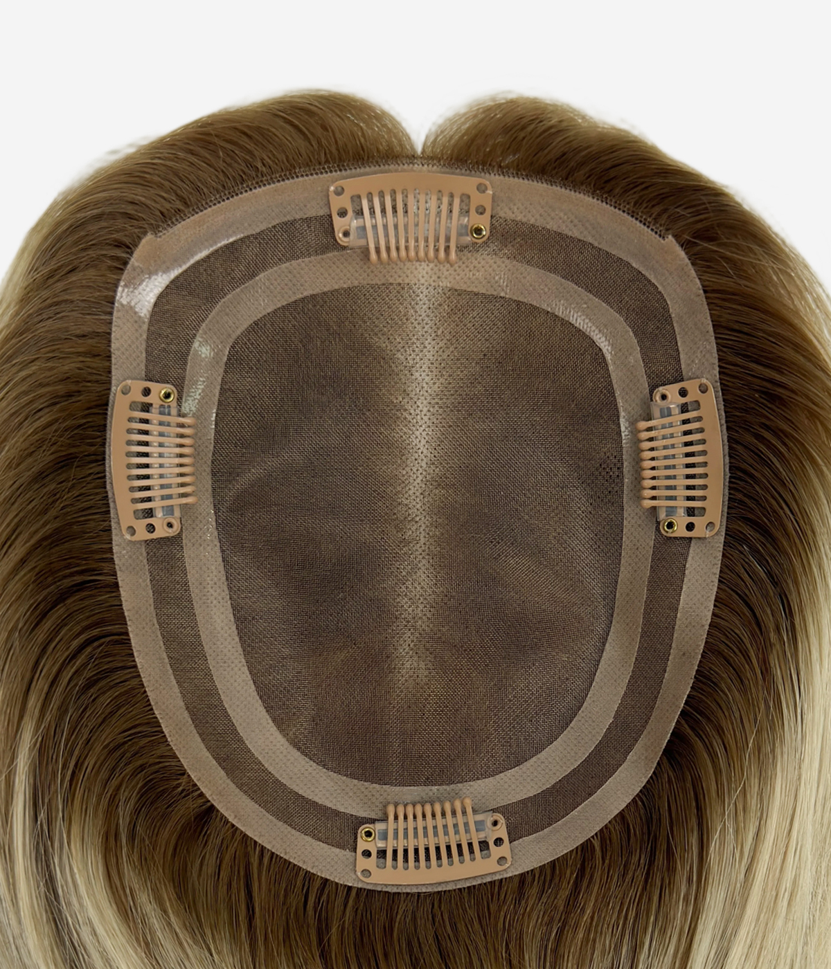 5''X6'' Bead-in Topper | Mono Base | Professional Bead Installation Hair Topper