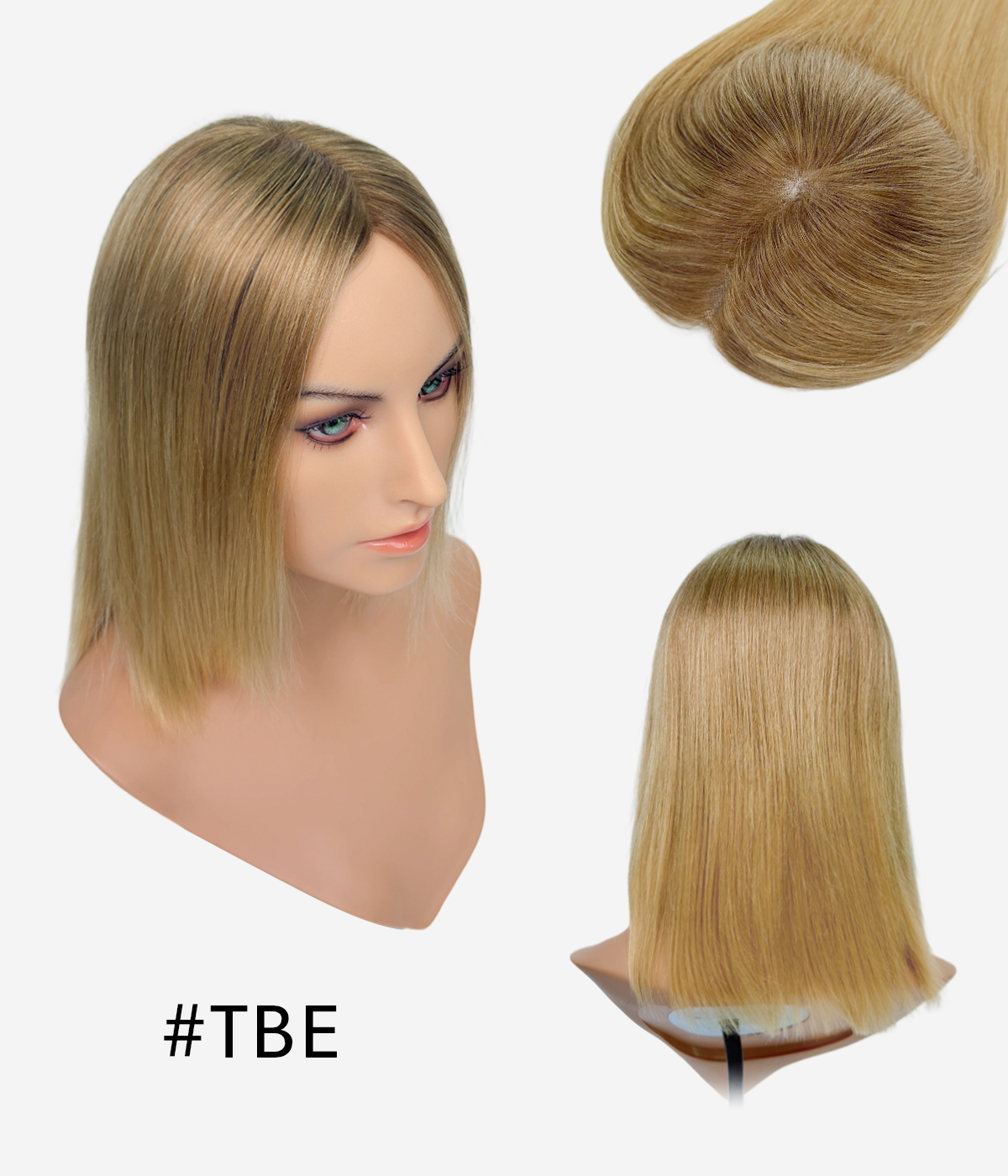 7''x 8'' European Virgin Hair Mono Top Topper –Natural Fine Hair Texture | Pre-Cut Layers | Wholesale