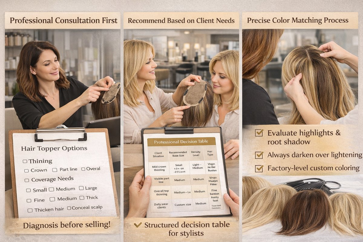 How to choose human hair topper?