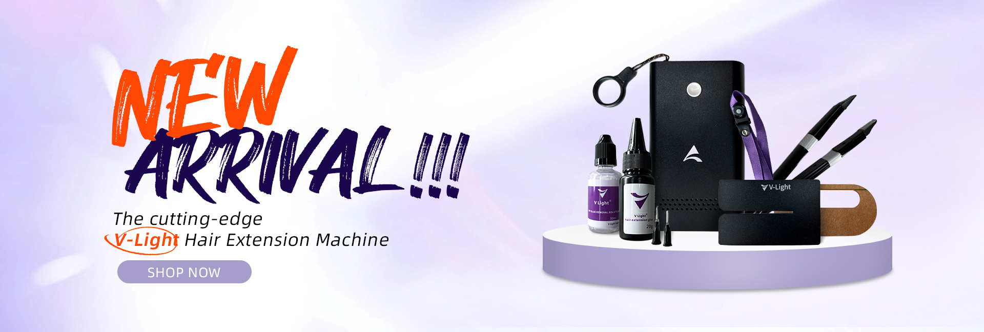 NEW ARRIVAL !!!   The cutting-edge V-Light Hair Extension Machine