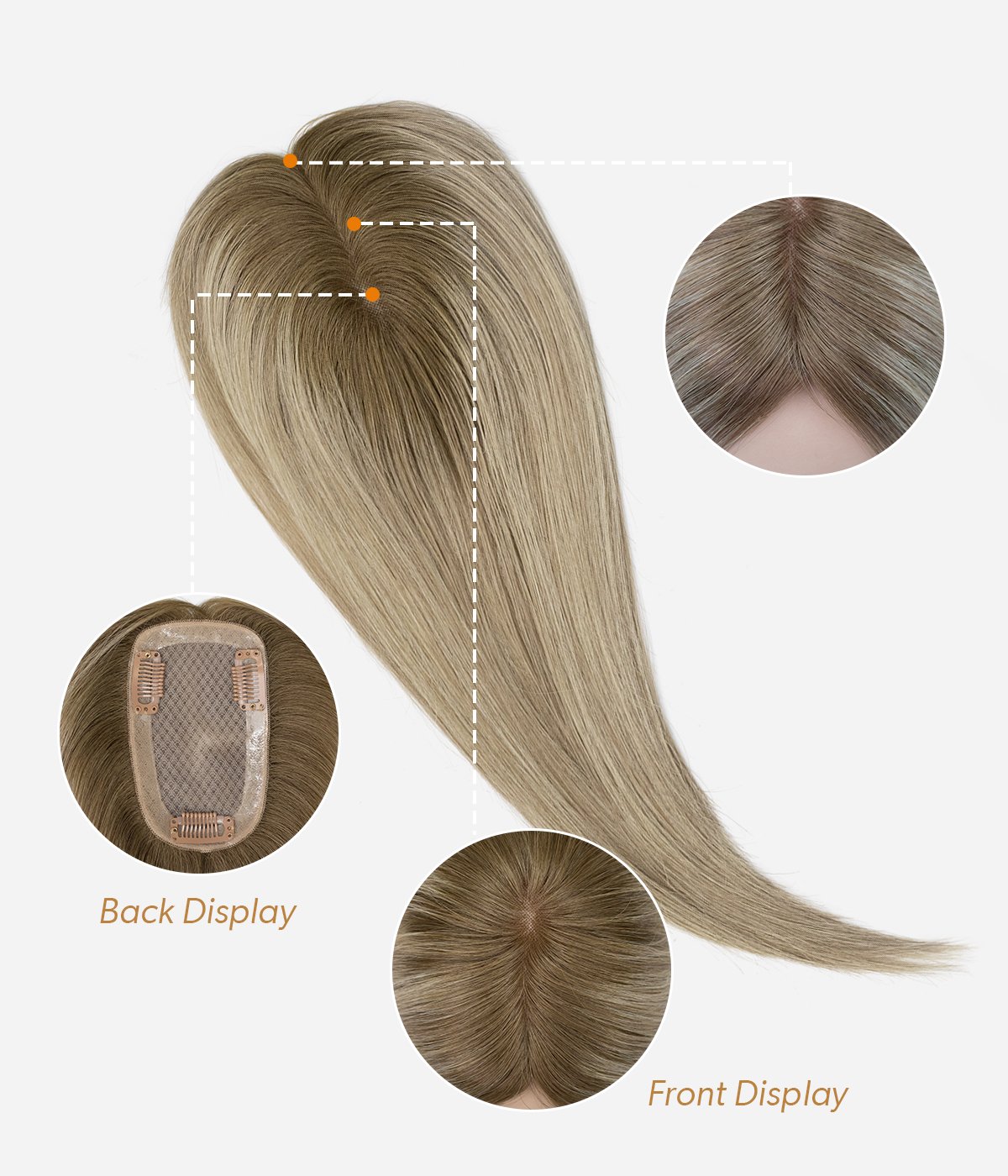 Goodyard Mono Top Human hair Topper