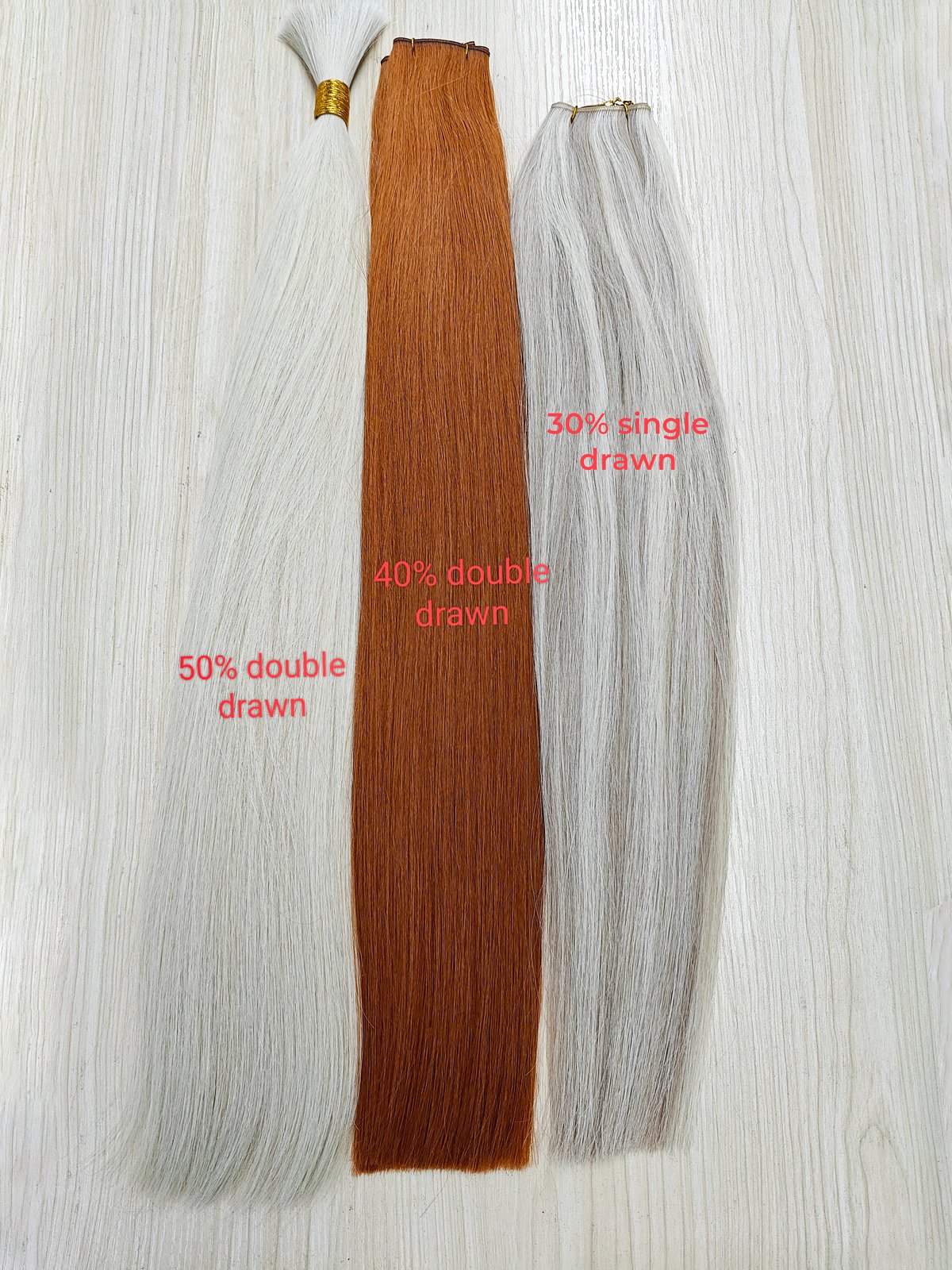 Double Drawn VS Single Drawn hair