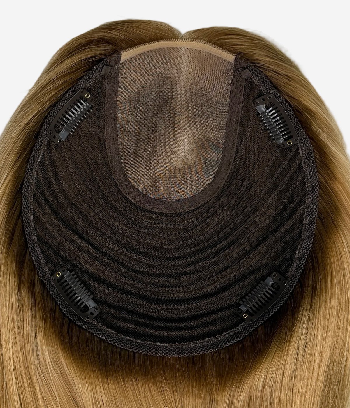 7''x 8'' European Virgin Hair Mono Top Topper | Natural Fine Hair Texture | Pre-Cut Layers | Wholesale