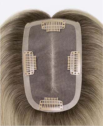 3″×5″ Full Mono Topper | PU Perimeter Edge | Natural Hairline Hair Topper
