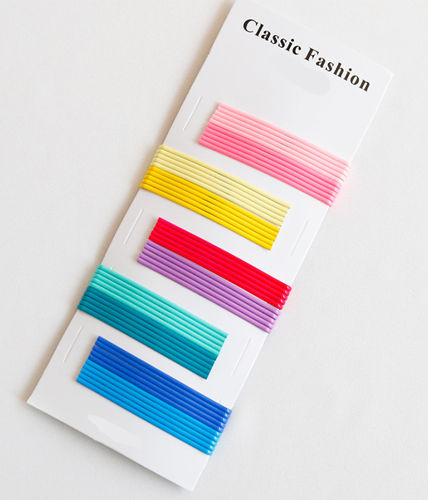 Pastel Color Bobby Pins Set (50 pcs)