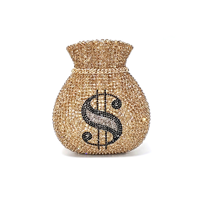 Money Rhinestone Purse