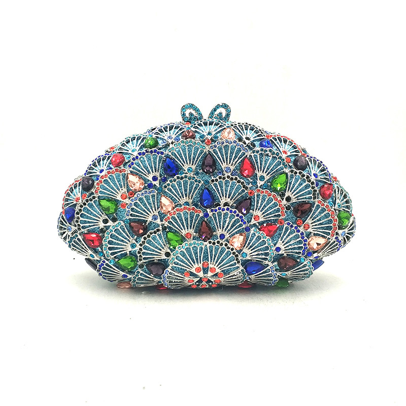 Colorful Scallop Clutch