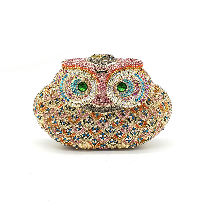 Owl Rhinestone Purse
